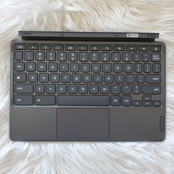 Lenovo Chromebook Duet 3 Gray Detachable Magnetic Keyboard/Back Case Cover Stand - Picture 5 of 9